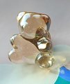 Crystal teddy shaped drawer pull/Teddy Bear shaped cabinet handle/drawer handles for nursery furniture/Kids room door knob/Bear shaped handl