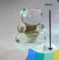 Crystal teddy shaped drawer pull/Teddy Bear shaped cabinet handle/drawer handles for nursery furniture/Kids room door knob/Bear shaped handl