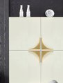 Gold curved triangle cabinet pull/Geometric drawer handle/Flush finish drawer pull/Modern furniture hardware/Gold kitchen decor/IKEA hack
