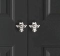 Sweet little angel door handle/Fairy Cabinet Pull/Gold or Silver Angel drawer pull/Brass angelic themed furniture hardware/Fairy handle