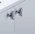 Sweet little angel door handle/Fairy Cabinet Pull/Gold or Silver Angel drawer pull/Brass angelic themed furniture hardware/Fairy handle