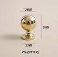 Shiny gold brass cabinet bar handle/Gold polished classic design cabinet drawer pull/Shiny gold furniture hardware/kitchen drawer handle