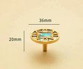 Abalone pearl drawer pull/Iridescent Pearl Cabinet pull/Mother of pearl door handle/Geometric brass drawer knob/Brass furniture hardware