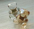 Crystal teddy shaped drawer pull/Teddy Bear shaped cabinet handle/drawer handles for nursery furniture/Kids room door knob/Bear shaped handl