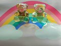 Crystal teddy shaped drawer pull/Teddy Bear shaped cabinet handle/drawer handles for nursery furniture/Kids room door knob/Bear shaped handl