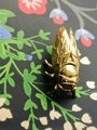 Shiny gold brass Insect cabinet pull/Beetle door handle/Gold bug drawer handle/Gold Cicada drawer knob/ Unique brass furniture hardware