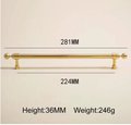 Shiny gold brass cabinet bar handle/Gold polished classic design cabinet drawer pull/Shiny gold furniture hardware/kitchen drawer handle