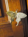 Gold Brass butterfly cabinet handle/Shiny gold moth cabinet pull/butterfly door handle/gold butterfly knob/Gold furniture hardware