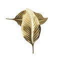 Shiny gold brass leaf cabinet handle/Gold Autumn leaf drawer pull/Gold leaves door handle/Fall leaf drawer knob/gold furniture hardware