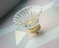 Transparent lucite and brass cabinet pull/Vintage style resin door knob/Gold brass furniture hardware/Pretty vintage style drawer handle
