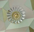 Transparent lucite and brass cabinet pull/Vintage style resin door knob/Gold brass furniture hardware/Pretty vintage style drawer handle