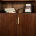 Shiny gold brass thinking man cabinet handle/Man shaped figure door handle/Abstract man figurine drawer handle/Art Brass furniture hardware