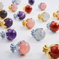Flame design drawer pull/Dragon egg cabinet handle/Unusual hardware/Brass drawer knob/Luxury door handle/Fantasy themed hardware/Gold handle