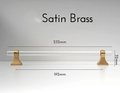 Gold brass and clear lucite cabinet bar pull handle/Acrylic drawer handle/lucite furniture hardware/brass transparent resin cabinet handle