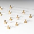 Gold brass and clear lucite cabinet bar pull handle/Acrylic drawer handle/lucite furniture hardware/brass transparent resin cabinet handle