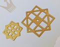 Gold brass geometric pattern backplates for drawer handles/Brass square back plates for cabinet pulls/Gold brass square backplate hardware