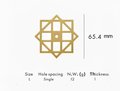 Gold brass geometric pattern backplates for drawer handles/Brass square back plates for cabinet pulls/Gold brass square backplate hardware
