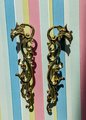 Phoenix and smoke design cabinet handle/solid gold brass oriental design drawer pull/Gold wardrobe door handle/phoenix rising door handle
