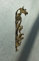 Phoenix and smoke design cabinet handle/solid gold brass oriental design drawer pull/Gold wardrobe door handle/phoenix rising door handle