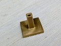 Brass and enamel drawer handle/Black and gold cabinet pull/Bird door knob/nursery furniture hardware/Unusual door handle/Dresser door knob