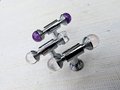 Silver cabinet handle with crystals/Solid chromed brass and gemstone drawer pull/Crystal door handle/wardrobe handle/Crystal door handle