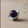 Planet shaped crystal ball drawer handle/Crystal and Chrome drawer pull/Silver Gemstone door knob/polished stone cabinet handle/Space decor