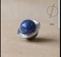Planet shaped crystal ball drawer handle/Crystal and Chrome drawer pull/Silver Gemstone door knob/polished stone cabinet handle/Space decor