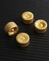 Classic style solid brass drawer knob/Ornate gold cabinet pull/Gold door knob/Gold drawer pull/furniture hardware/cabinet renovation/Texture