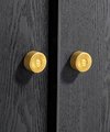 Classic style solid brass drawer knob/Ornate gold cabinet pull/Gold door knob/Gold drawer pull/furniture hardware/cabinet renovation/Texture