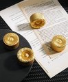 Classic style solid brass drawer knob/Ornate gold cabinet pull/Gold door knob/Gold drawer pull/furniture hardware/cabinet renovation/Texture