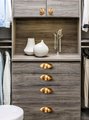 Bronze cup cabinet pull/Bronze drawer pull/Brass cup drawer pull/Bronze Brass drawer handle/furniture hardware/Bronze kitchen door handle