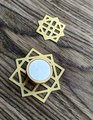 Gold brass geometric pattern backplates for drawer handles/Brass square back plates for cabinet pulls/Gold brass square backplate hardware