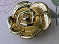Gold brass rose door handle/Rose cabinet pull/Gold rose drawer knob/Flower shaped cabinet handle/Floral door knob/Brass furniture hardware
