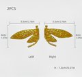 A pair of dragonfly cabinet pull/Dragonfly drawer knobs/Dragonfly drawer handle/brass furniture hardware/home improvement/Gold Door handles