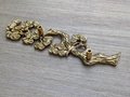 A Pair of cypress tree drawer handles/Gold wardrobe door handles/Large brass cabinet handles/Tree shaped door handles/Furniture hardware