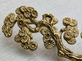 A Pair of cypress tree drawer handles/Gold wardrobe door handles/Large brass cabinet handles/Tree shaped door handles/Furniture hardware
