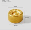 Classic style solid brass drawer knob/Ornate gold cabinet pull/Gold door knob/Gold drawer pull/furniture hardware/cabinet renovation/Texture