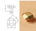 Classic style solid brass drawer knob/Geometric gold cabinet pull/Gold door knob/Gold drawer pull/furniture hardware/cabinet renovation
