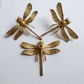 Solid brass dragonfly cabinet pull/Dragonfly drawer knob/Dragonfly drawer handle/brass furniture hardware/home improvement/Gold Door handle