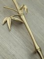A Pair of shiny gold brass bamboo branch handles/Oriental design door handles/Wardrobe handles/Bamboo design drawer pulls/Brass hardware