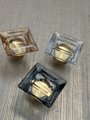 Antique style square cut glass decorative door knob/Vintage style glass cabinet handle/IKEA hack drawer pull/square decorative door handle