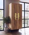 A Pair of cypress tree drawer handles/Gold wardrobe door handles/Large brass cabinet handles/Tree shaped door handles/Furniture hardware