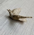 Gold brass dove of peace drawer handle/Gold brass dove shaped cabinet pull/Flying bird shaped door knob/brass furniture hardware/bird handle