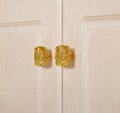 Arts and crafts style sun flower drawer handle/Gold sun flower cabinet handle/Arts and crafts style door knob/Gold brass furniture hardware
