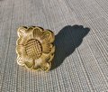Arts and crafts style sun flower drawer handle/Gold sun flower cabinet handle/Arts and crafts style door knob/Gold brass furniture hardware