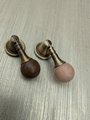 Wood and aged brass drop handle/Wooden drop drawer pull/Aged brass cabinet pull/Wooden furniture hardware/Dresser door knob/Retro style