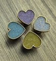 Sweet glittery heart shaped drawer pull/Pastel coloured door handle/Nursery door knob/Girls bedroom cabinet handle/Crystal heart shaped knob