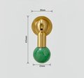 Crystal and gold brass drop handle/Semi precious stone drop drawer pull/Brass cabinet pull/Crystal furniture hardware/Dresser door handle