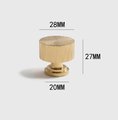Retro style gold brass shape bar handle and knobs/Scored texture gold brass hardware/Shiny gold brass drawer pull/Gold kitchen hardware/MCM