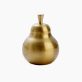 Golden pear cabinet pull/Gold brass pear door knob/Autumn theme decor/Brass drawer handle/home improvement/Gold pear door handle/Fruit knob